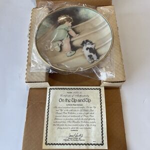 Vintage Bessie Pease Gutmann On the Up & Up Collector Plate Hamilton Collection